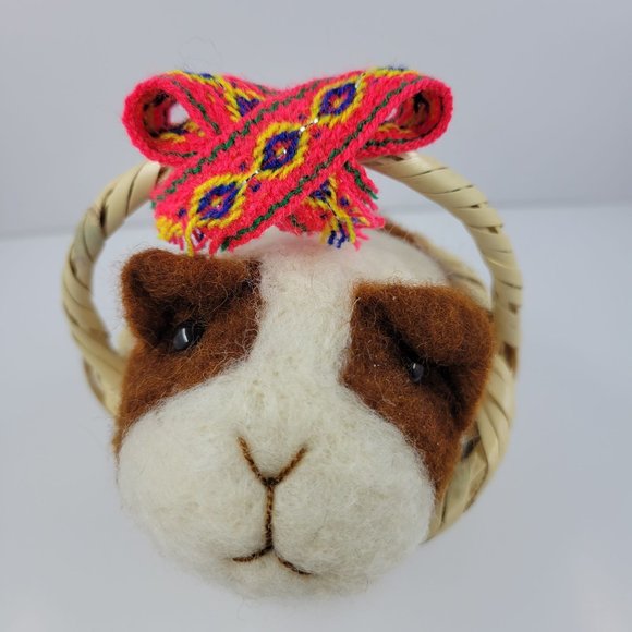 Guinea pig /Needle felted Guinea pig/ Soft Stuffed Cute / Peruvian Stuffed Guine - Picture 7 of 10
